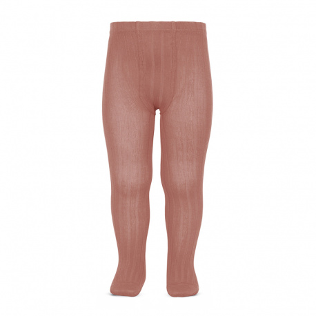 Basic rib tights TERRACOTA