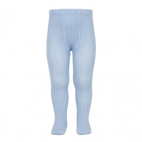 Basic rib tights LIGHT BLUE