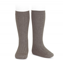 Basic rib knee high socks...