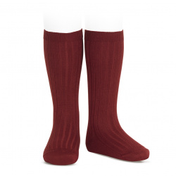 Basic rib knee high socks...