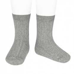 Basic rib short socks...