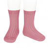 Basic rib short socks TAMARISK