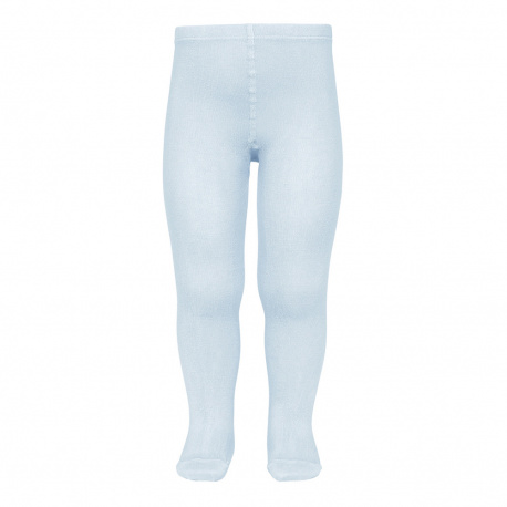 Collants basiques unies BLEU BEBE