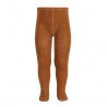 Plain stitch basic tights CINNAMON