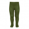 Plain stitch basic tights SEAWEED
