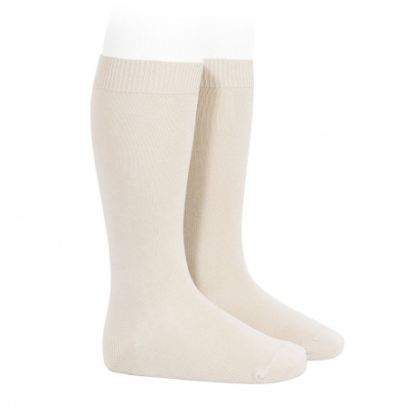 Chaussettes hautes basiques unies LIN