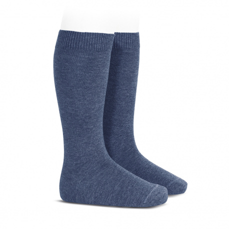 Chaussettes hautes basiques unies JEAN