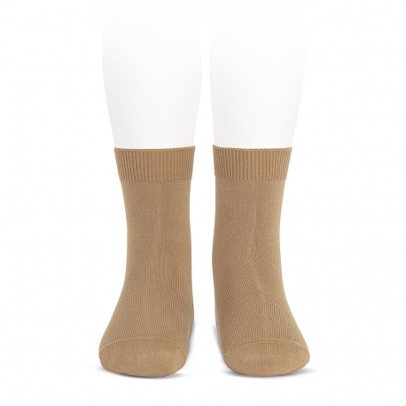 Calcetines básicos punto liso CAMEL