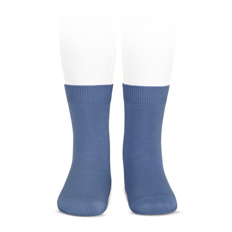 Calcetines básicos punto liso AZUL FRANCIA
