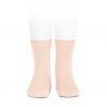 Chaussettes courtes unies basiques NUDE