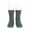 Calcetines básicos punto liso VERDE LIQUEN