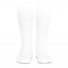 Elastic cotton short socks WHITE