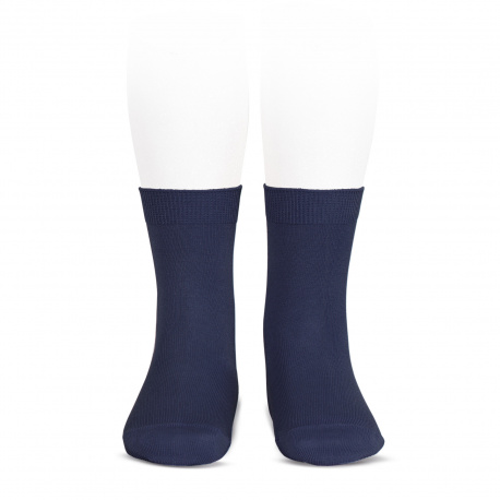 Chaussettes coton elastique BLEU MARINE