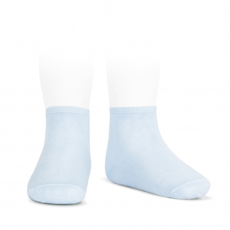 Calze alla caviglia in cotone elasticizzato BLU BEBE