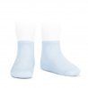 Elastic cotton ankle socks BABY BLUE