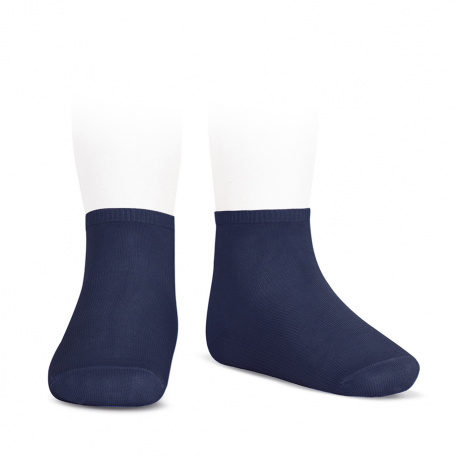 Calze alla caviglia in cotone elasticizzato BLU