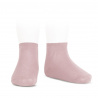 Socquettes point lis coton élastique PALE ROSE