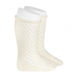 Net openwork perle knee...