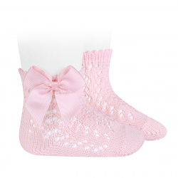 Cotton openwork short socks...