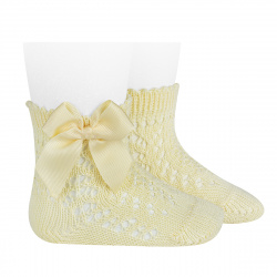 Cotton openwork short socks...