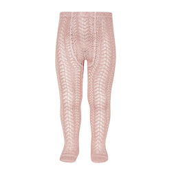 Perle openwork tights PALE...