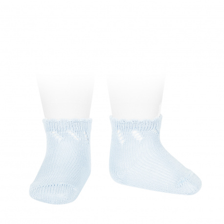 Socquettes perle ajourées BLEU BEBE