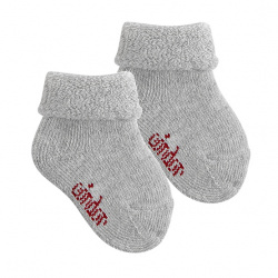 Wool terry short socks with...