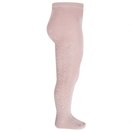 Collants motif relief latéral PALE ROSE