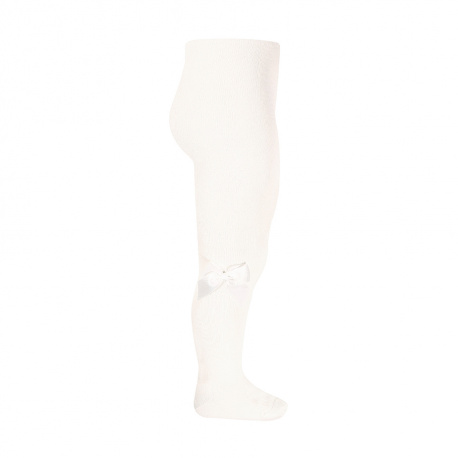 Tights with side grossgran bow CREAM