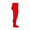 Collants coton avec noeud latéral ROUGE