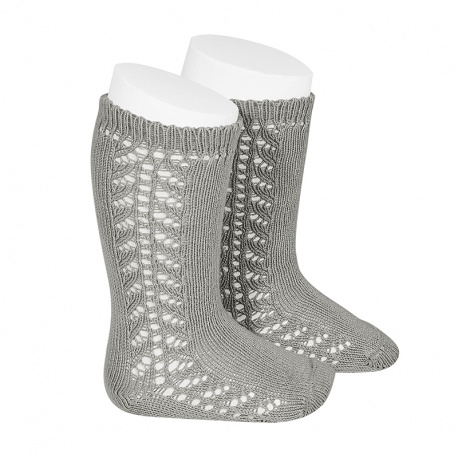 Chaussettes hautes chaudes ajourée lateral ALUMINIUM