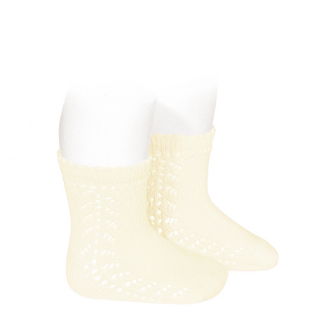 Calcetines de algodón cálido con  calado lateral CAVA