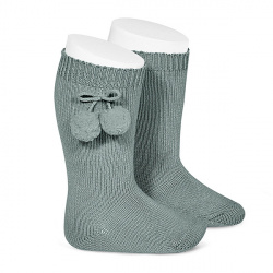 Warm cotton knee-high socks...