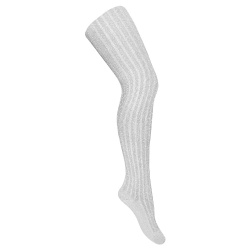 Bright rib tights ALUMINIUM