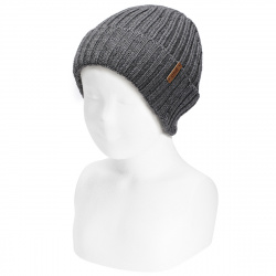 Gorro canelado com dobravel...