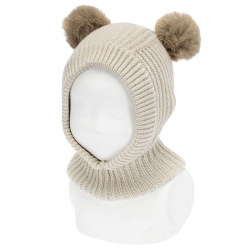 Balaclava with faux fur...