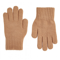 Gants tricot basiques CAMEL