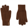 Gants laine merino mélange CHOCOLAT