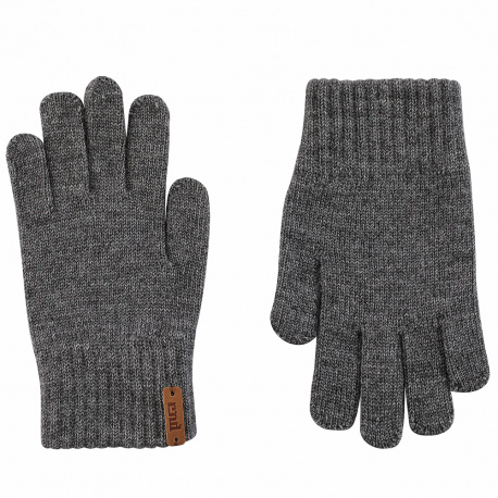 Guantes lana merino mezcla GRIS CLARO