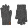 Gants laine merino mélange GRIS CLAIR