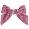 Hair clip with velvet bow PALE PINK