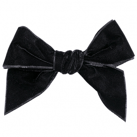 Hair clip with velvet bow BLACK