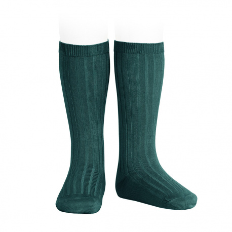 Basic rib knee high socks OIL