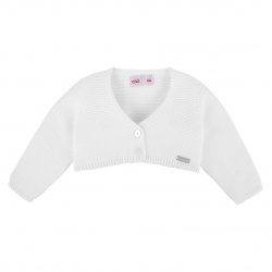 Bolero de malha BRANCO
