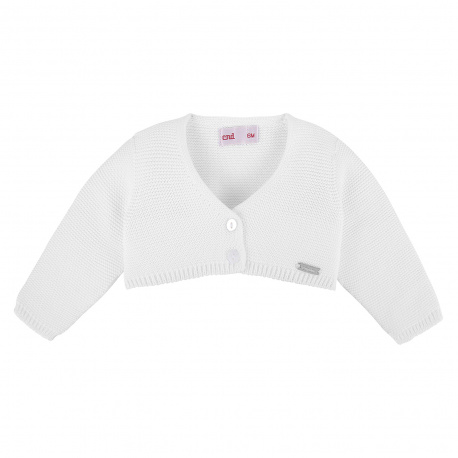 Bolero en tricot BLANC