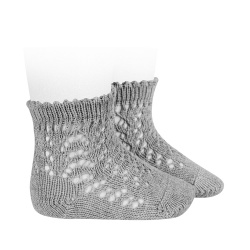 Cotton openwork short socks...