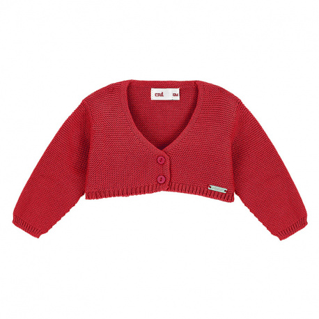 Bolero en tricot ROUGE