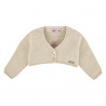 Garter stitch bolero cardigan LINEN