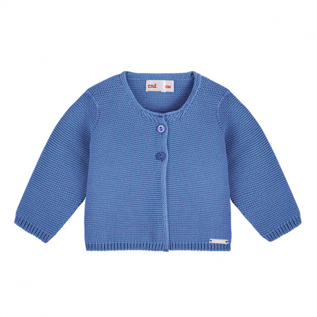 Cardigan a punto legaccio BLU FRANCESE