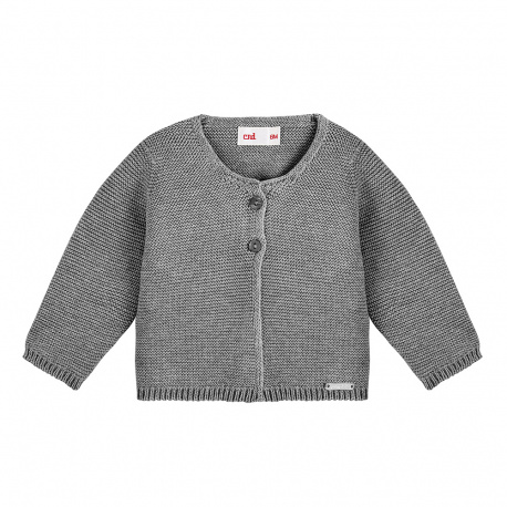 Cardigan en tricot GRIS CLAIR